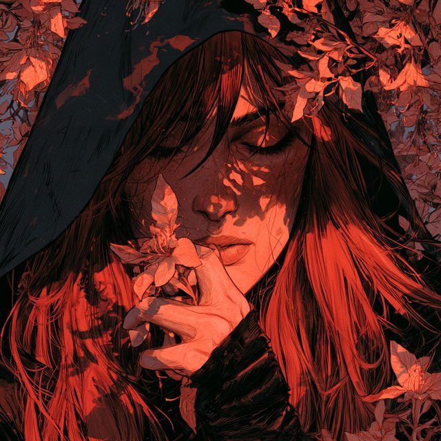 Becky Cloonan style, Midjourney V8.2, render 4 of 4