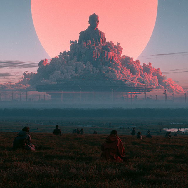 Beeple style, Midjourney V8.2, render 3 of 4