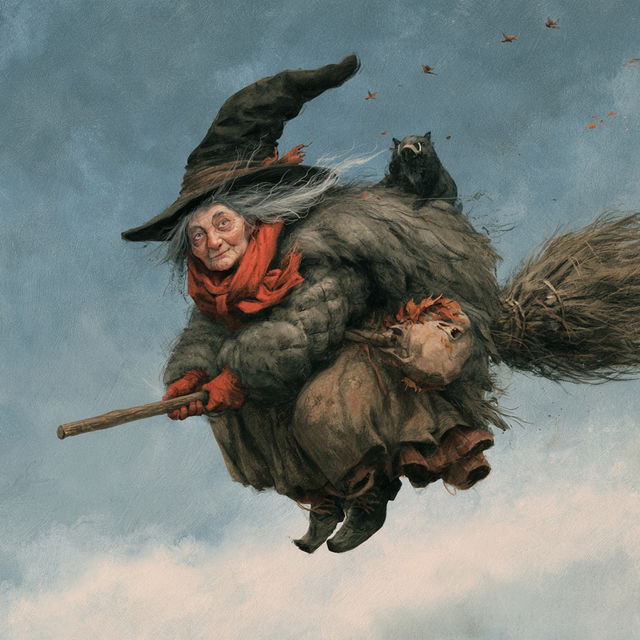 Befana style, Midjourney V8.2, render 2 of 4