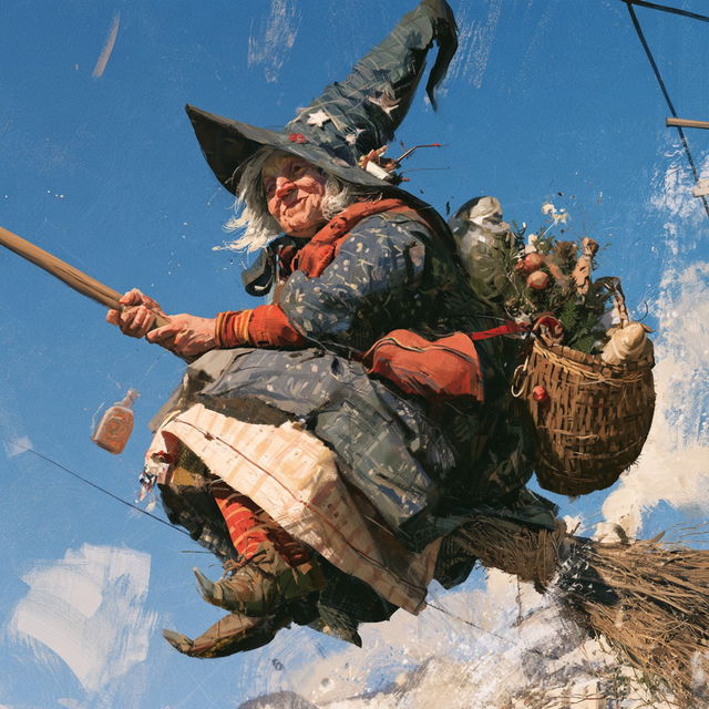Befana style, Midjourney V8.2, render 1 of 4