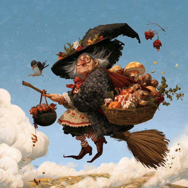 Befana style, Midjourney V8.2, render 4 of 4