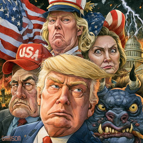 Ben Garrison style (Illustrators), Midjourney V8.2
