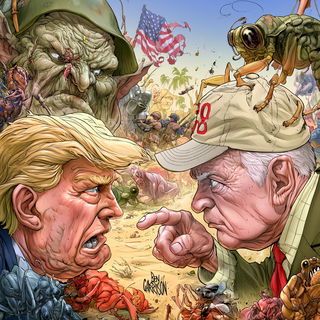 Ben Garrison style, Midjourney V8.2, render 1 of 4
