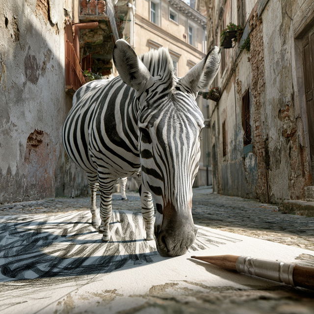 Ben Heine style, Midjourney V8.2, render 3 of 4