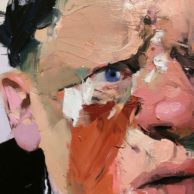 Ben Quilty style, Midjourney V8.2, render 2 of 4