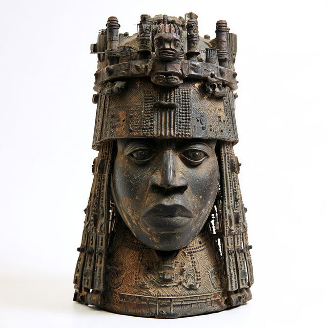Benin art style, Midjourney V8.2, render 3 of 4