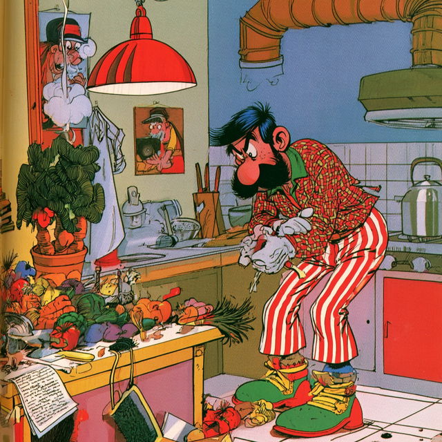 Benito Jacovitti style, Midjourney V8.2, render 4 of 4