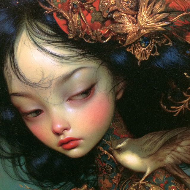 Benjamin Lacombe style, Midjourney V8.2, render 2 of 4