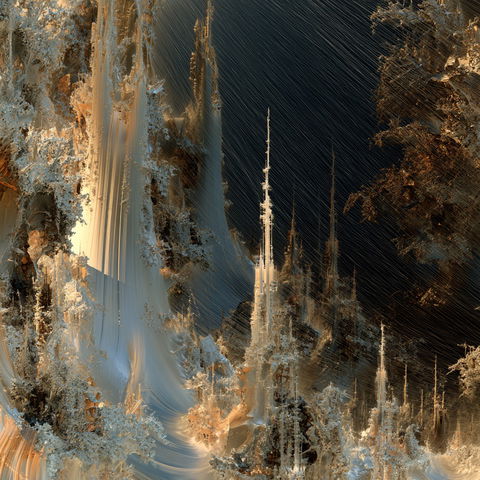 Benoit B. Mandelbrot style (Painters), Midjourney V8.2
