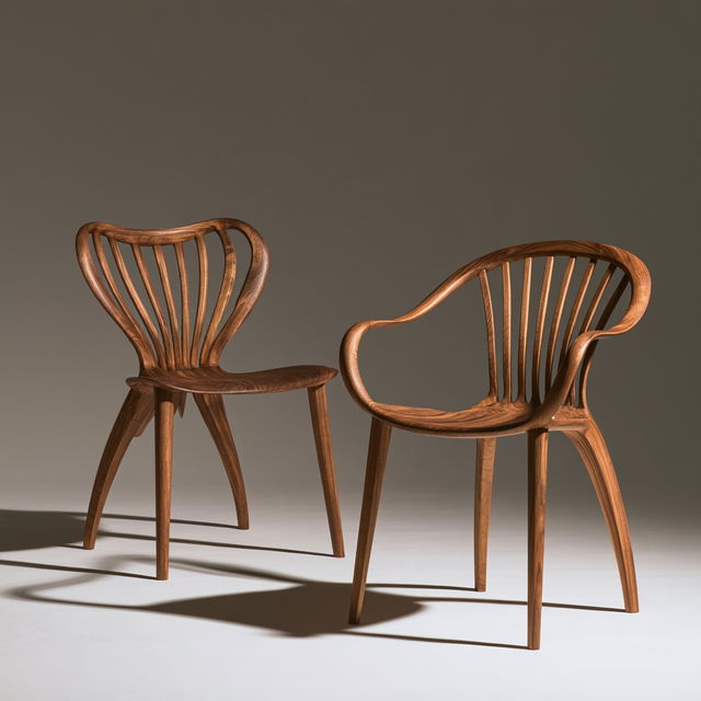 Bentwood style, Midjourney V8.2, render 1 of 4