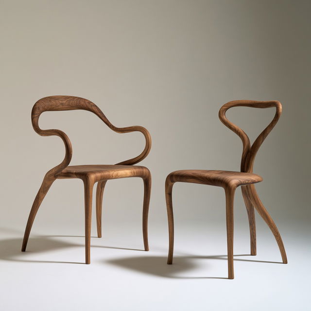 Bentwood style, Midjourney V8.2, render 4 of 4
