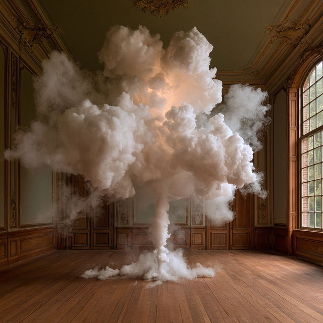 Berndnaut Smilde style, Midjourney V8.2, render 3 of 4