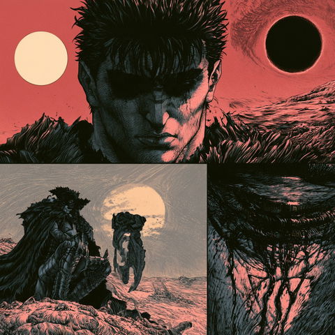 Berserk style (Titles), Midjourney V8.2
