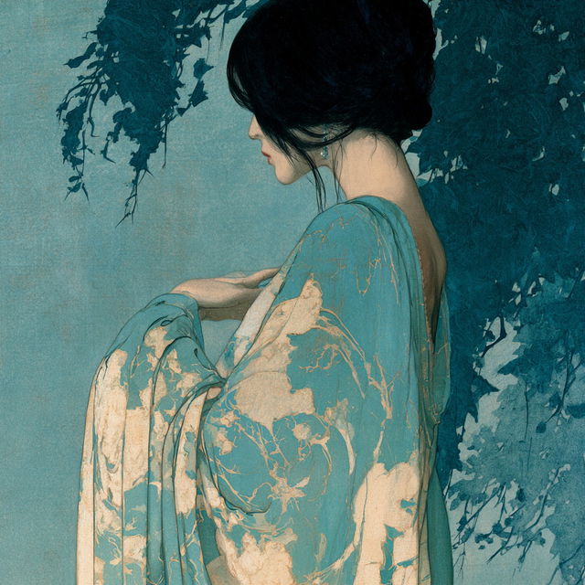 Bertha Lum style, Midjourney V8.2, render 1 of 4