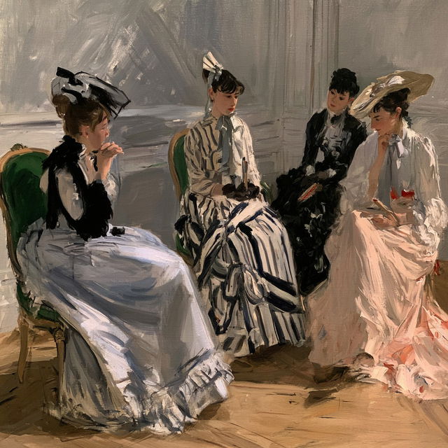 Berthe Morisot style, Midjourney V8.2, render 4 of 4