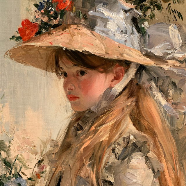 Berthe Morisot style, Midjourney V8.2, render 3 of 4