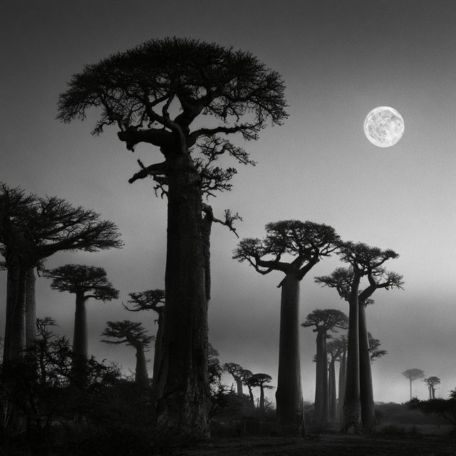 Beth Moon style, Midjourney V8.2, render 1 of 4