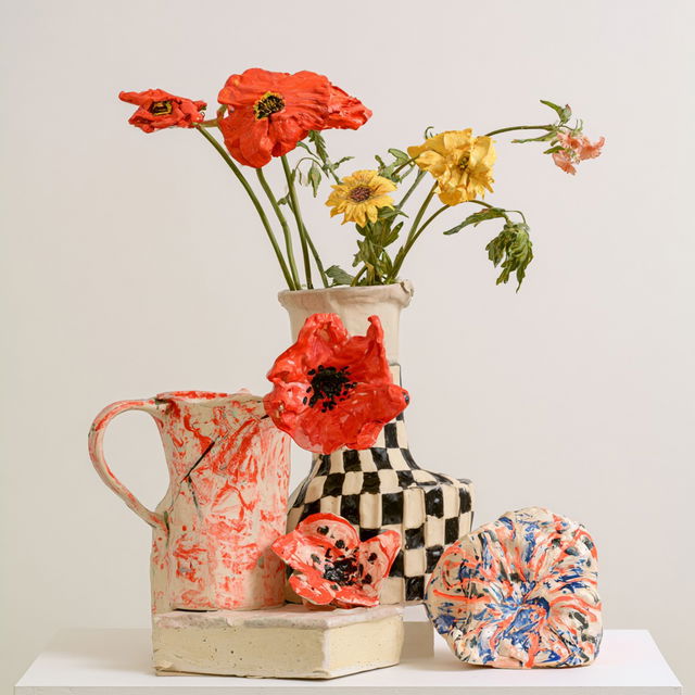 Betty Woodman style, Midjourney V8.2, render 1 of 4