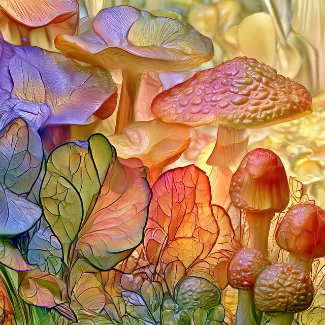 Kaleidocenobium style, Midjourney V8.2, render 4 of 4
