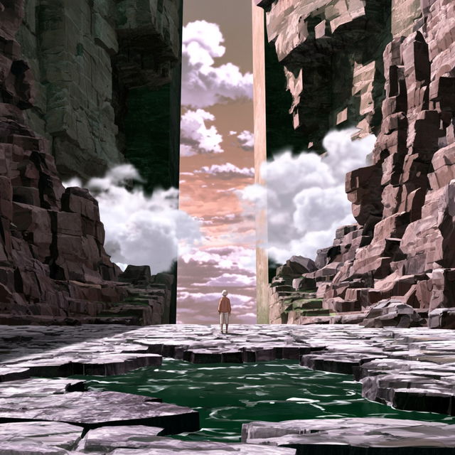 Titanium Rift Opera style, Midjourney V8.2, render 3 of 4