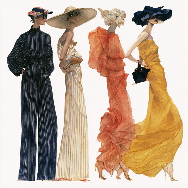 Bill Blass style, Midjourney V8.2, render 2 of 4