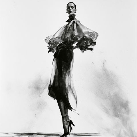 Bill Blass style (Fashion designers), Midjourney V8.2