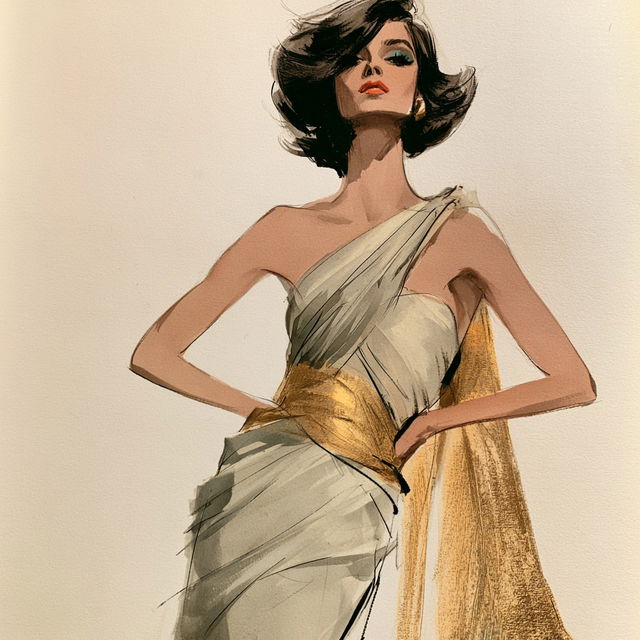 Bill Blass style, Midjourney V8.2, render 3 of 4