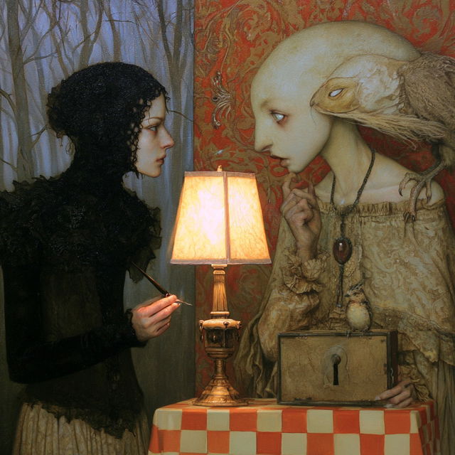 Bill Carman style, Midjourney V8.2, render 2 of 4