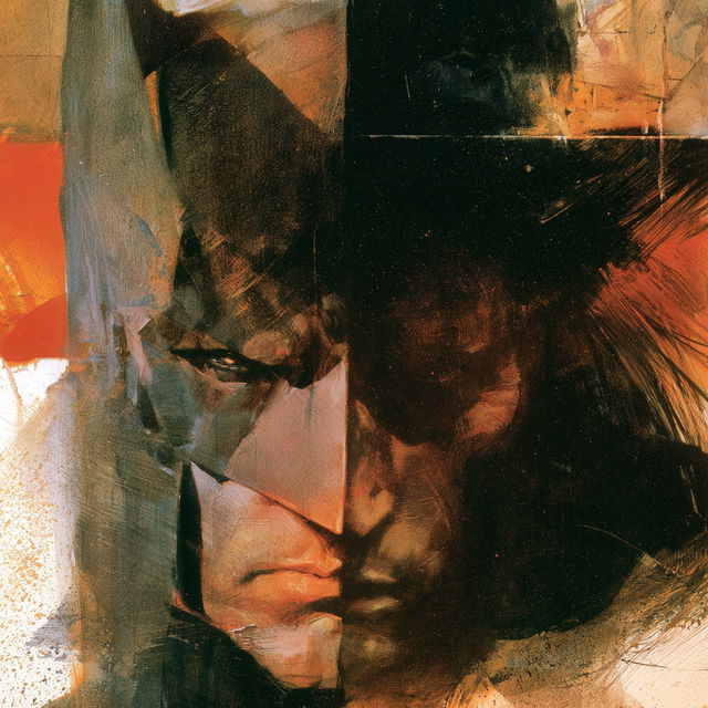 Bill Sienkiewicz style, Midjourney V8.2, render 2 of 4