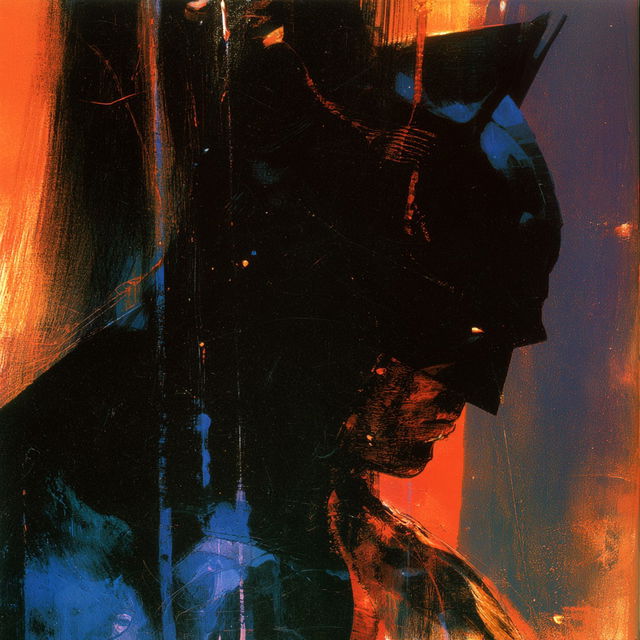 Bill Sienkiewicz style, Midjourney V8.2, render 4 of 4