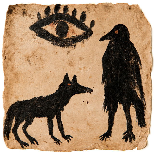 Bill Traylor style, Midjourney V8.2, render 1 of 4