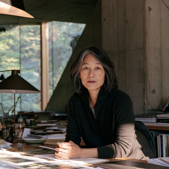 Billie Tsien style, Midjourney V8.2, render 2 of 4