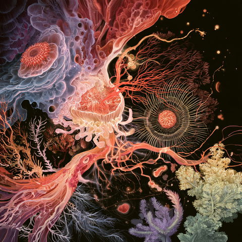 Biological illustration style (Techniques), Midjourney V8.2