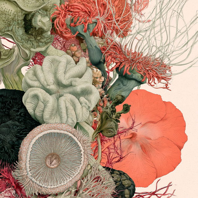 Biological illustration style, Midjourney V8.2, render 3 of 4
