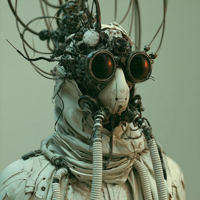 Biopunk style, Midjourney V8.2, render 2 of 4