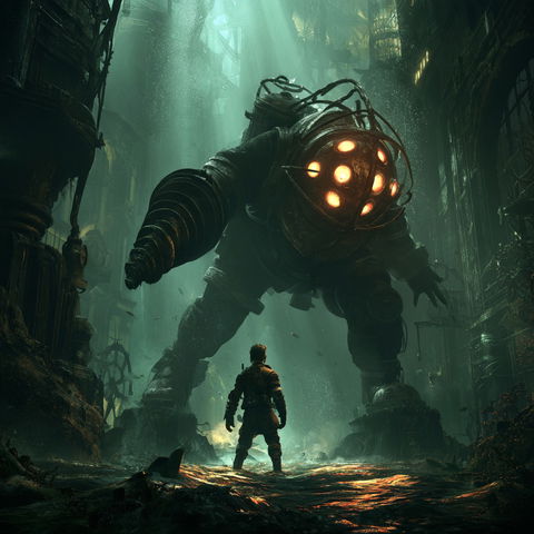 BioShock style (Titles), Midjourney V8.2