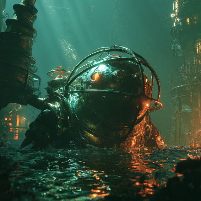 BioShock style, Midjourney V8.2, render 4 of 4