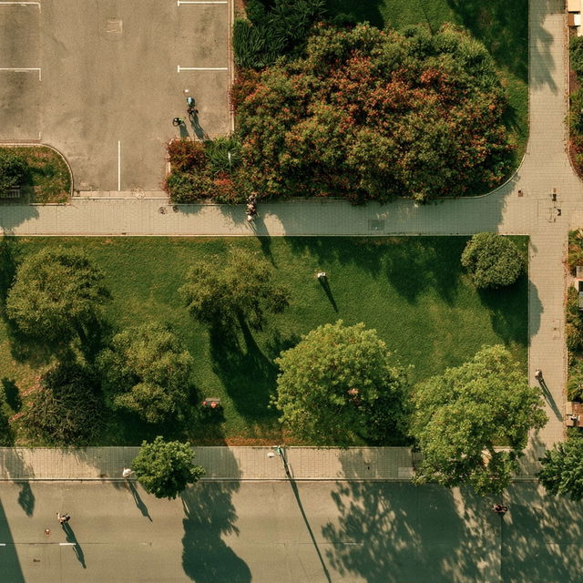 Bird's eye view style, Midjourney V8.2, render 2 of 4