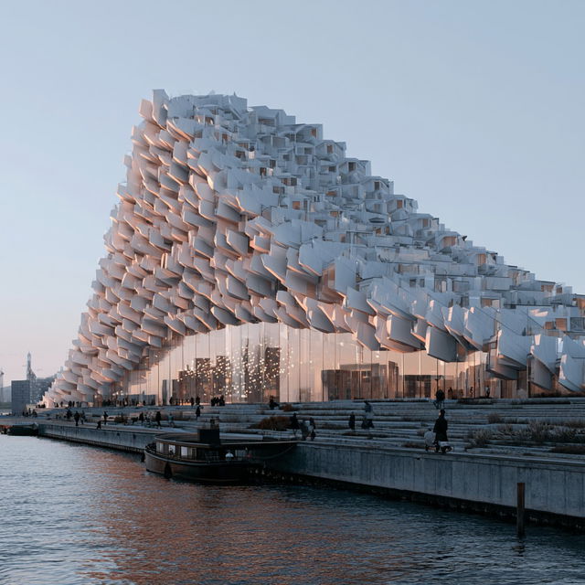 Bjarke Ingels style, Midjourney V8.2, render 2 of 4