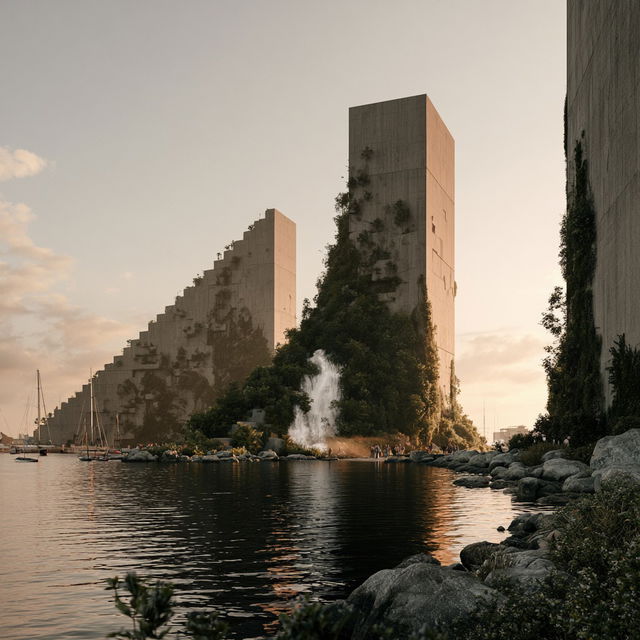 Bjarke Ingels style, Midjourney V8.2, render 1 of 4