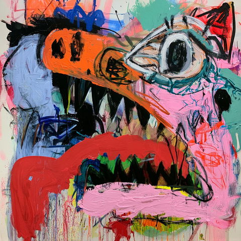 Bjarne Melgaard style (Painters), Midjourney V8.2