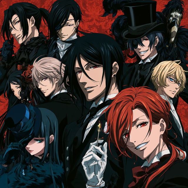 Black Butler style, Midjourney V8.2, render 2 of 4