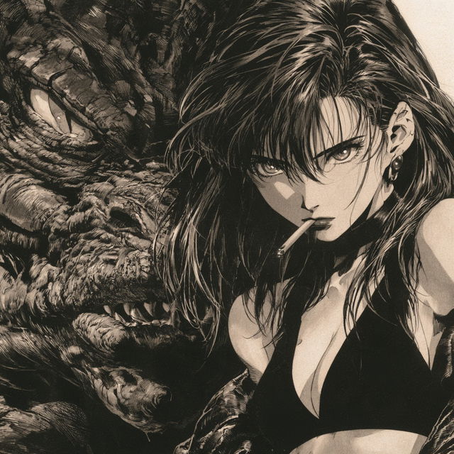 Black Lagoon style, Midjourney V8.2, render 2 of 4