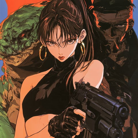 Black Lagoon style (Titles), Midjourney V8.2