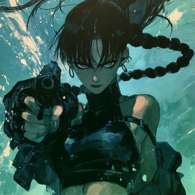 Black Lagoon style, Midjourney V8.2, render 4 of 4