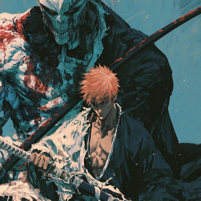 Bleach style, Midjourney V8.2, render 2 of 4