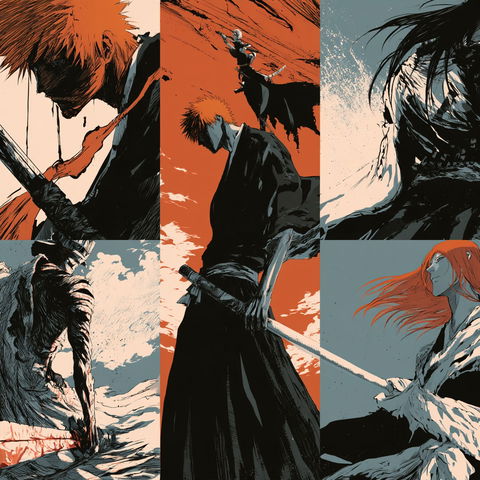 Bleach style (Titles), Midjourney V8.2