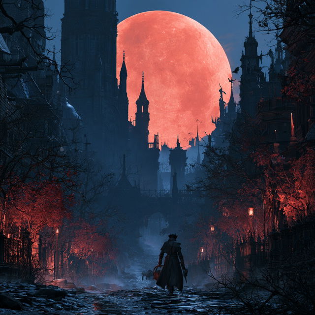 Bloodborne style, Midjourney V8.2, render 1 of 4