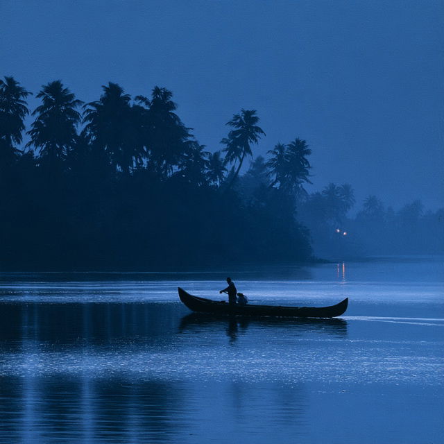 Blue hour style, Midjourney V8.2, render 1 of 4