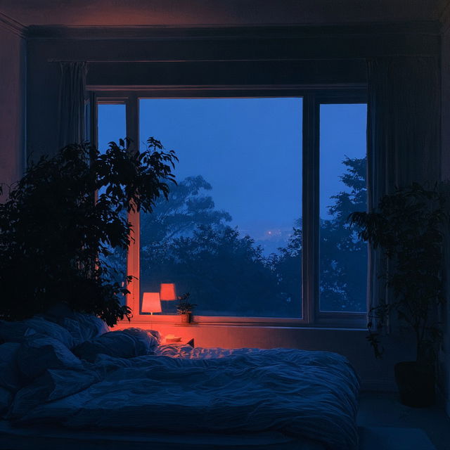 Blue hour style, Midjourney V8.2, render 4 of 4